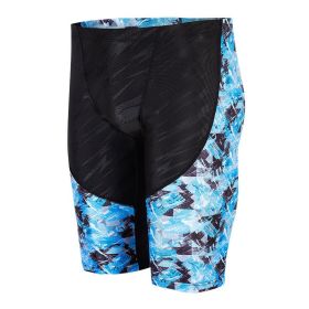 Five-point Mid-length Loose Men's Swimsuit (Option: Photo Color-2XL-5points)