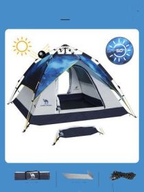 Life and Leisure Double-Layer Tent (Color: Blue)