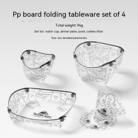 Outdoor Folding Dining Set (Option: Dining platedrip filterwate)