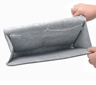 Simple Felt Storage Bag (Option: Gray-27x22x8cm)