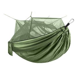 Outdoor Mosquito Net Hammock (Color: Green)