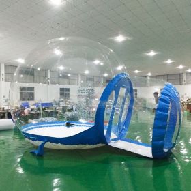 Outdoor Inflatable PVC Transparent Tent (Option: Blue-Diameter 3M-EU)