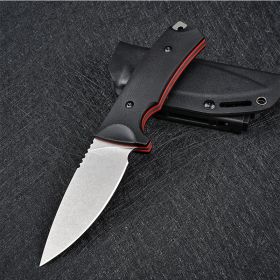 Outdoor Small Straight Knife (Color: White)
