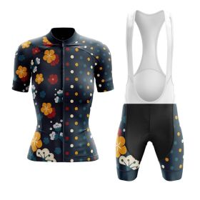 Cycling Short-sleeved Jersey Suit (Option: Top and suspender shorts-XL)