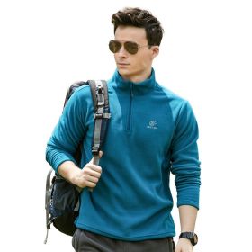 Jacket Liner Pullover Fleece (Option: Male blue-3XL)