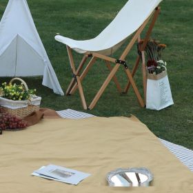 Solid Color High Sense Picnic Mat (Option: Dead Leave Yellow-150x200cm)