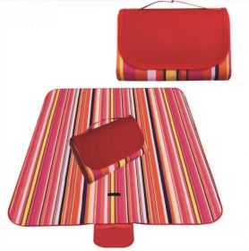 Moisture-proof Oxford Cloth Picnic Mat (Option: Red color bar-150x200cm)