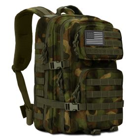 Men's Molle Military Tactical Backpack (45 Liter) (Color: Jungle Camo)