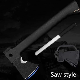 Multifunctional Outdoor Survival Tactics Axe (Option: PP Axe Saw style)
