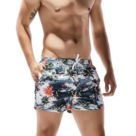 Men's Beach Casual Shorts (Option: White-S)