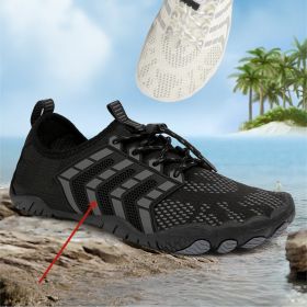 Non-slip Five-finger Mountaineering Fitness Shoes- M/W (Option: D025 Black-36)