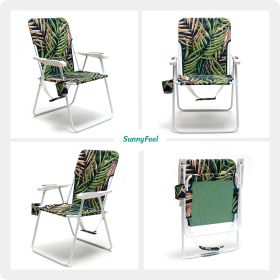Tall Folding Lawn Chairs (Option: Blue bamboo)