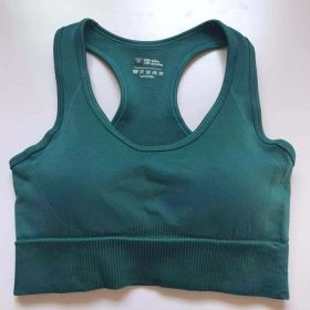 Women's High Waist Fitness Pants Suit (Option: Dark green bra-M)