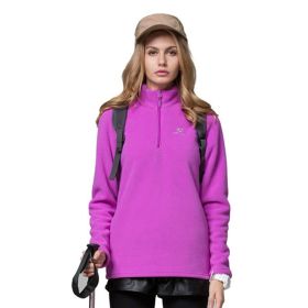 Women's New Style Outdoor Fleece Jacket (Option: Purple-XL)