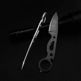 Wilderness Small Straight Knife (Color: Black)