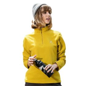 Jacket Liner Pullover Fleece (Option: Woman yellow-XL)
