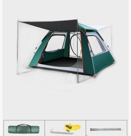 Foldable Automatic Full Set Camping Tent (Option: Vinyl style-1 Style)