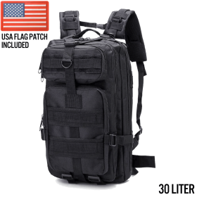Small Tactical Backpack (30 Liter) (Color: Black)