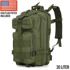 Small Tactical Backpack (30 Liter) (Color: Army Green)