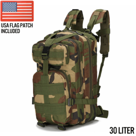 Small Tactical Backpack (30 Liter) (Color: Jungle Camo)