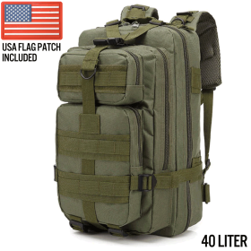 Tactical Assault Bag (40 Liter) (Color: Army Green)