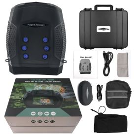 Low Light Full Color Night Vision Binoculars (Option: Black-USB plug)