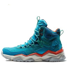 Waterproof Non-slip High Top Hiking Shoes (Option: Lake Blue-40)