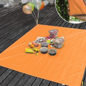 Ultra-Light Pocket Waterproof Picnic Mat (Option: Orange-110x150cm)