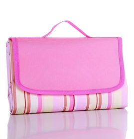 Moisture-proof Oxford Cloth Picnic Mat (Option: Pink stripe-150x200cm)