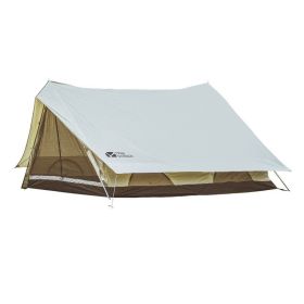 Family Camping Cotton Tent (Option: Ivory white-2X3 people)