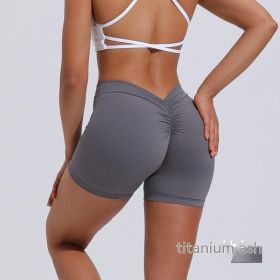 Women's Nylon Shorts (Option: Titanium Gray-XS)