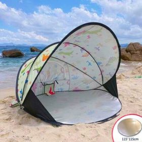Full-automatic Folding Beach Tent (Option: Cartoon-Tide cushion)