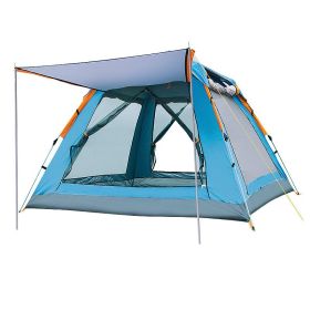 Fully Automatic Speed Camping Tent (Option: Upgraded silver glue blue-Single tent)