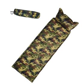 Automatic Inflatable Sleeping Pad with Pillow - Camo (Option: Army green camo-Nine point payment)