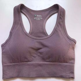 Women's High Waist Fitness Pants Suit (Option: Taro Purple Bra-S)