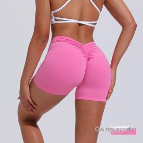 Women's Nylon Shorts (Option: Calliopsis Pink-XS)
