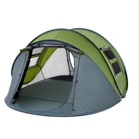 Multi People Single-layer Rain Proof Tent (Option: Single pine green)