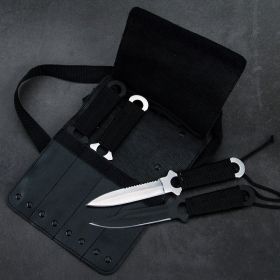 Outdoor Self-defense Straight Knife (Option: 4knives holsters)