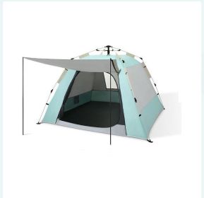Foldable Automatic Full Set Camping Tent (Option: Macaron Green23-1 Style)