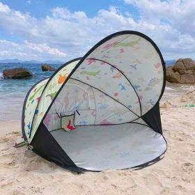 Full-automatic Folding Beach Tent (Option: Cartoon-No Tide cushion)