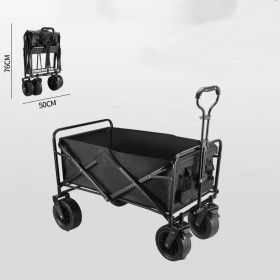 Outdoor Folding Gathering Trolley (Color: Black)