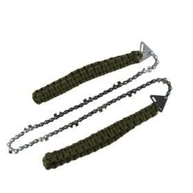 24 inch Portable Hand Chain Saw (Option: 11knives green umbrella rop)