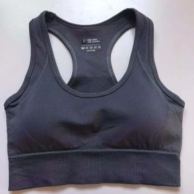 Women's High Waist Fitness Pants Suit (Option: Dark grey bra-S)
