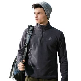 Jacket Liner Pullover Fleece (Option: Grey-XL)