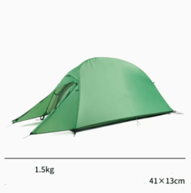 Outdoor Rain Proof Double Tent (Option: Single bud green)