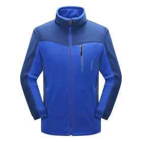 Polar Fleece Couple Cardigan Contrast (Option: Cai Lan Nan-5XL)