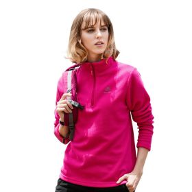 Jacket Liner Pullover Fleece (Option: Rose Red-XL)