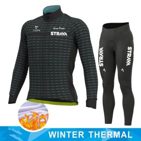 Thermal Rossi Fleece Cycling Suit (Option: G-5XL)