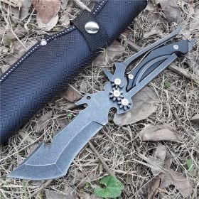 Hunting Straight Knife (Color: Black)