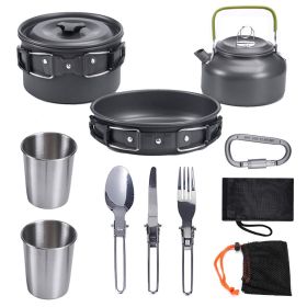 Outdoor Multi Tableware Set (Color: Black)